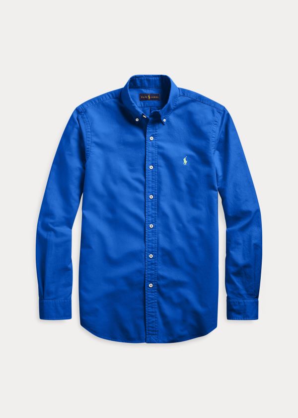 Polo Ralph Lauren Garment-Dyed Oxford Skjorte Herre Danmark (EJRIV3165)